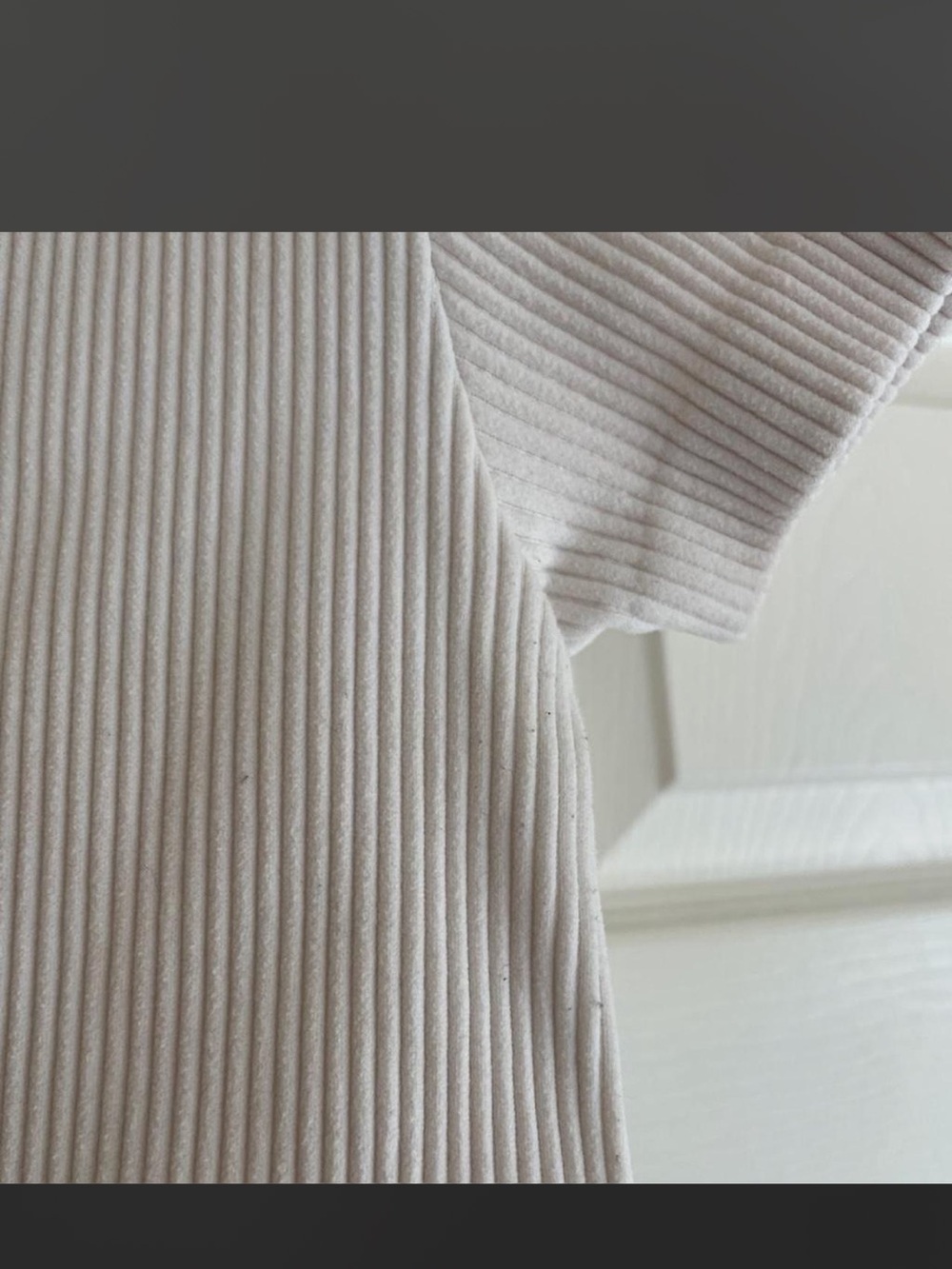 JoyLab White Ribbed Short Sleeve Tee - Picture 3 of 4